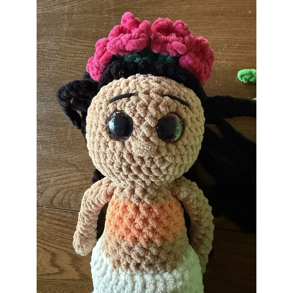 Handmade Crochet Moana & Te Fiti Doll Set 12